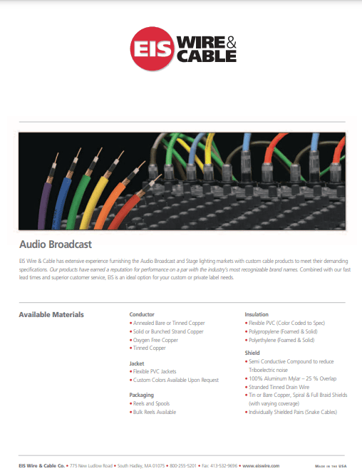 Audio Broadcast Brochure 