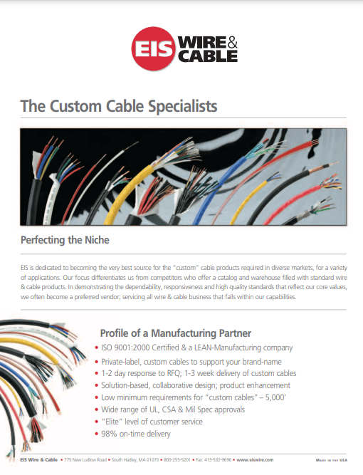  Custom Cables Brochure